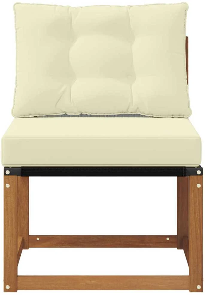Lauko vidurinė sofa Kietas akacijos medis ir tekstilenas