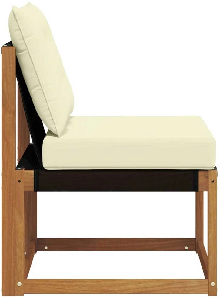 Lauko vidurinė sofa Kietas akacijos medis ir tekstilenas