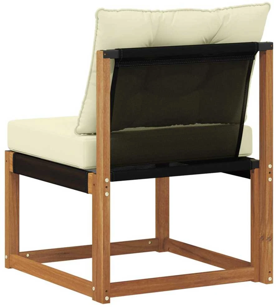 Lauko vidurinė sofa Kietas akacijos medis ir tekstilenas