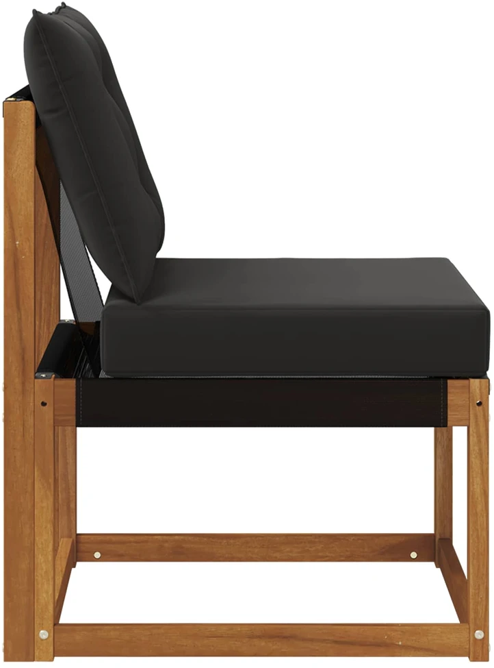 Lauko vidurinė sofa Kietas akacijos medis ir tekstilenas