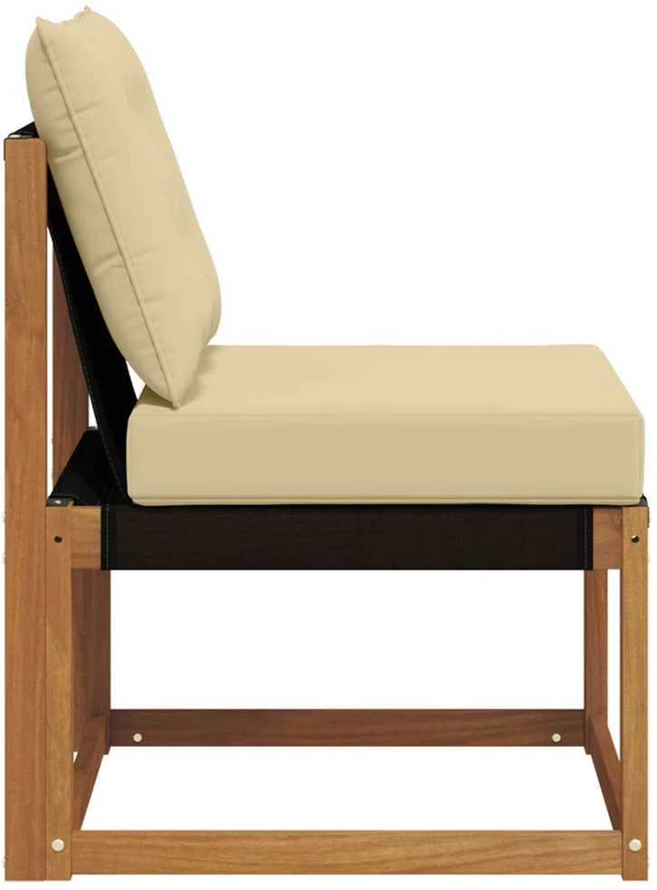 Lauko vidurinė sofa Kietas akacijos medis ir tekstilenas