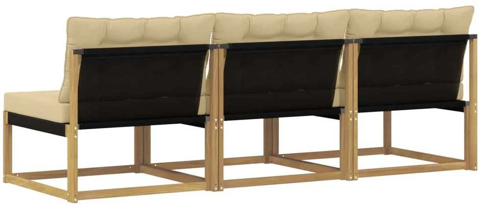 Lauko Vidurinis Sofa Kietos akacijos mediena Balta
