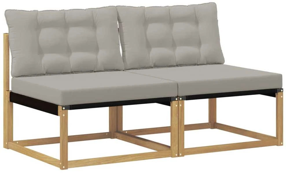 Lauko Vidurinis Sofa Kietos akacijos mediena Balta