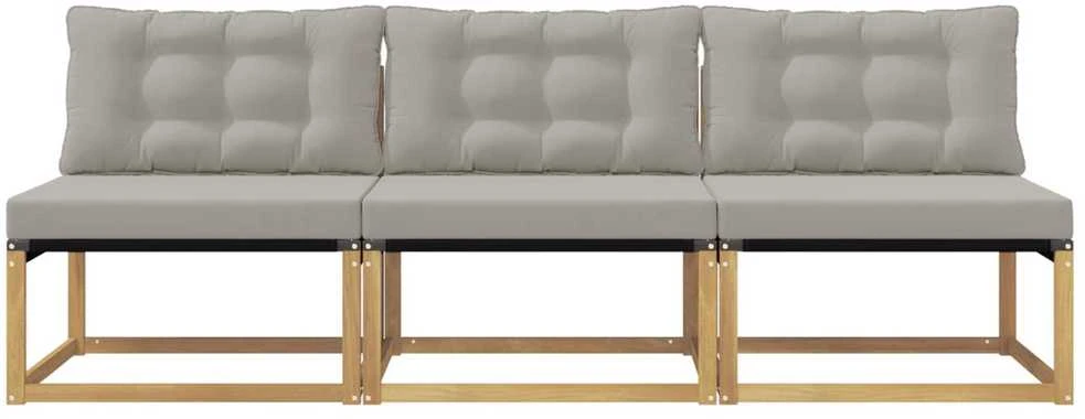 Lauko Vidurinis Sofa Kietos akacijos mediena Balta