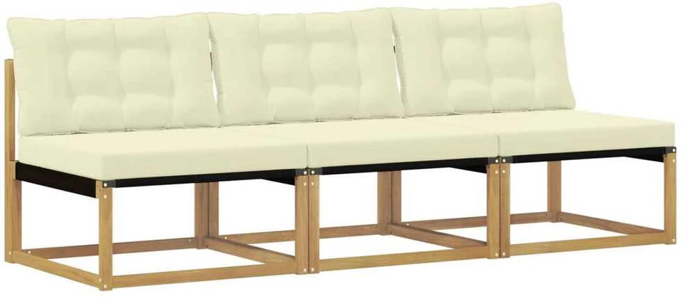 Lauko Vidurinis Sofa Kietos akacijos mediena Balta