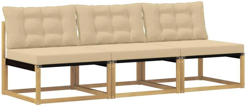 Lauko Vidurinis Sofa Kietos akacijos mediena Balta