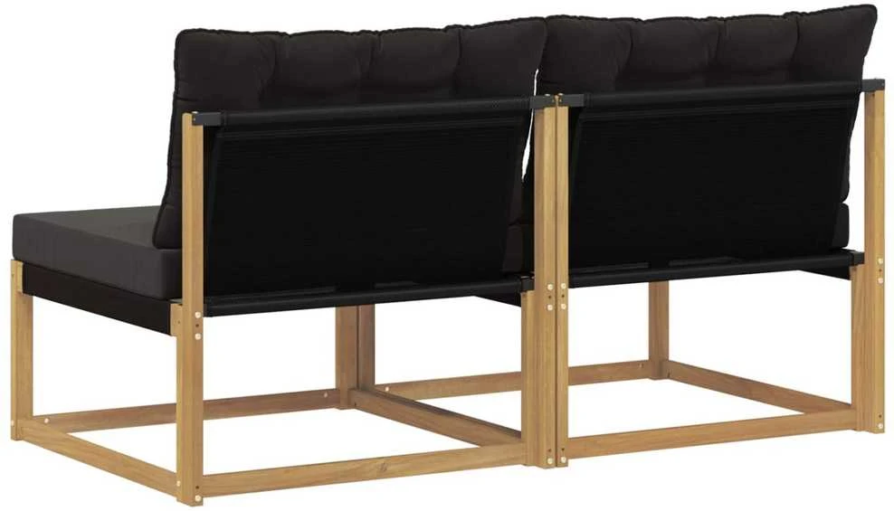 Lauko Vidurinis Sofa Kietos akacijos mediena Balta