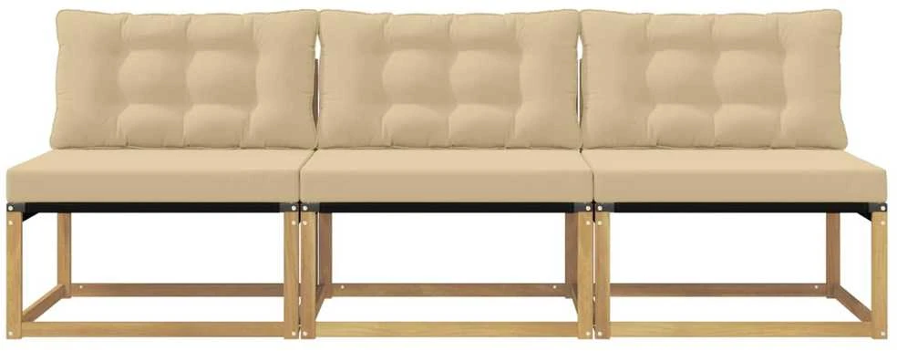Lauko Vidurinis Sofa Kietos akacijos mediena Balta