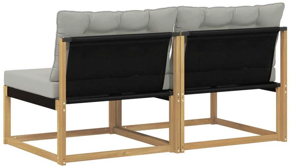 Lauko Vidurinis Sofa Kietos akacijos mediena Balta