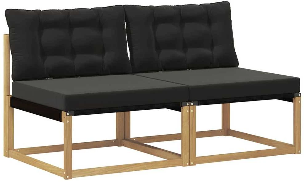 Lauko Vidurinis Sofa Kietos akacijos mediena Balta