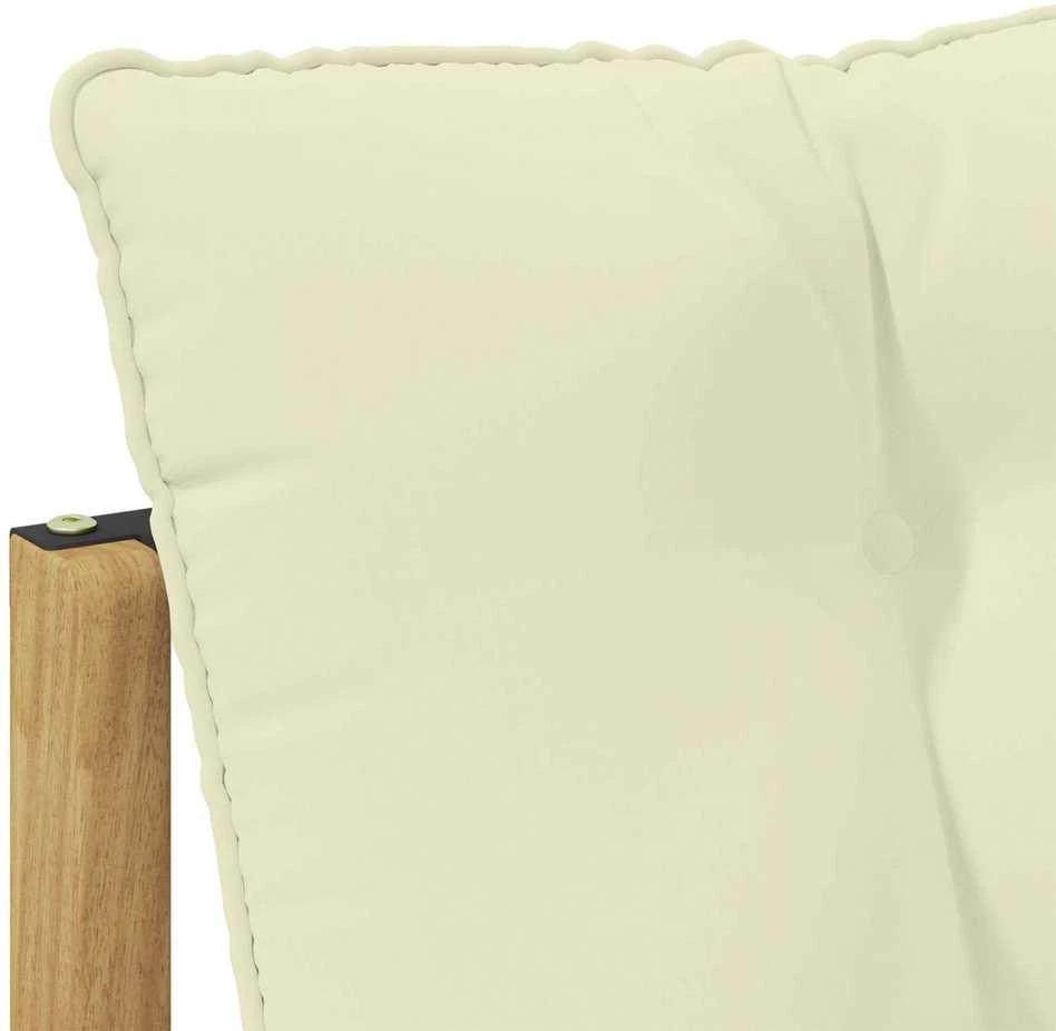 Lauko Vidurinis Sofa Kietos akacijos mediena Balta