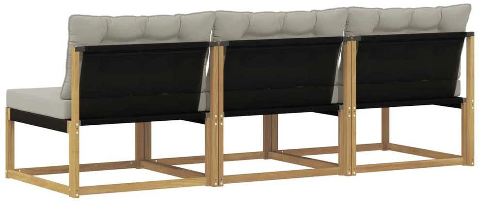 Lauko Vidurinis Sofa Kietos akacijos mediena Balta