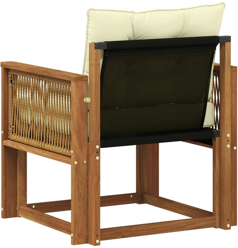 Lauko Vidurinis Sofa Kietasis akacijos medis ir Textilene