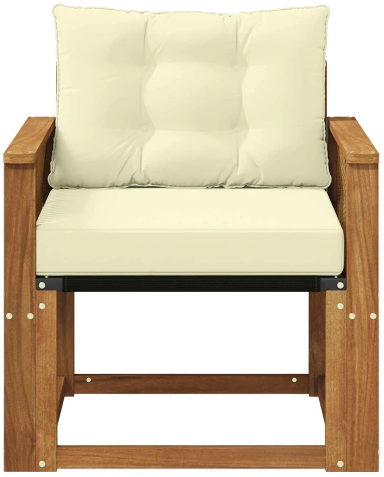 Lauko Vidurinis Sofa Kietasis akacijos medis ir Textilene