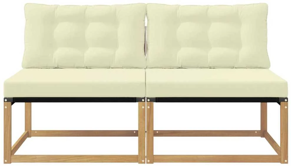 Lauko Vidurinis Sofa Kietos akacijos mediena Balta