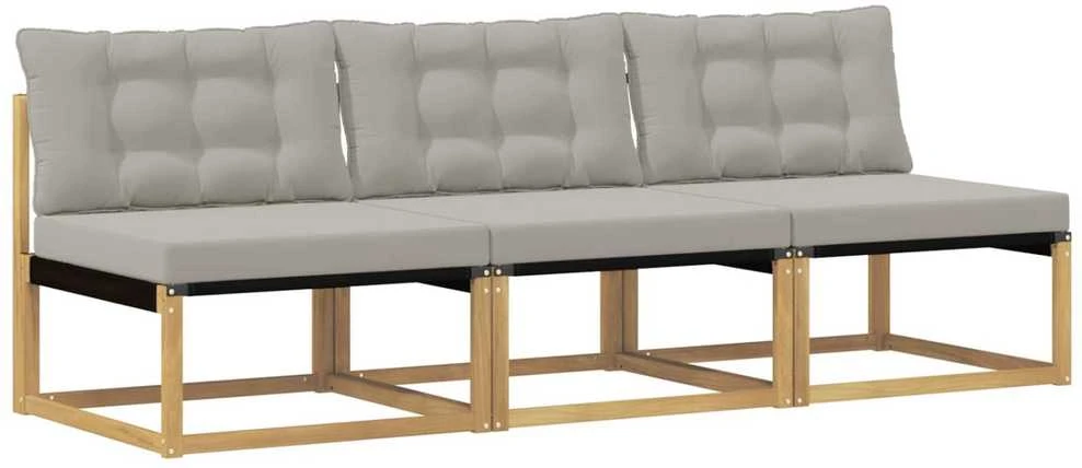 Lauko Vidurinis Sofa Kietos akacijos mediena Balta