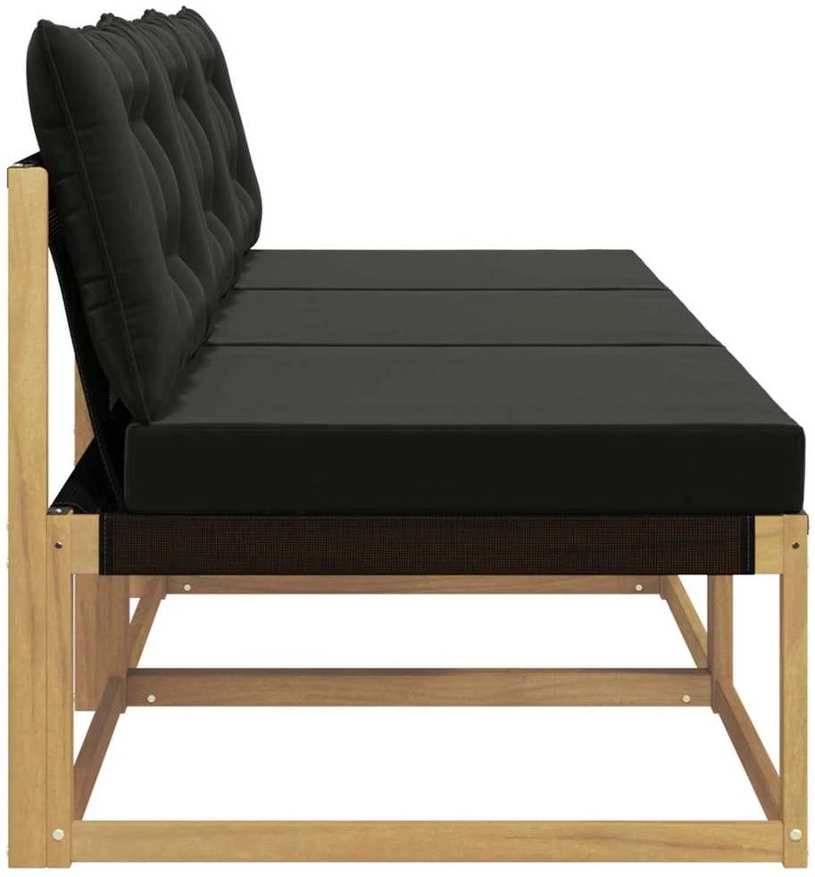Lauko Vidurinis Sofa Kietos akacijos mediena Balta