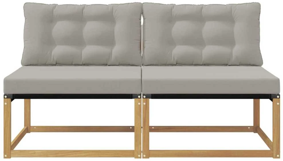 Lauko Vidurinis Sofa Kietos akacijos mediena Balta
