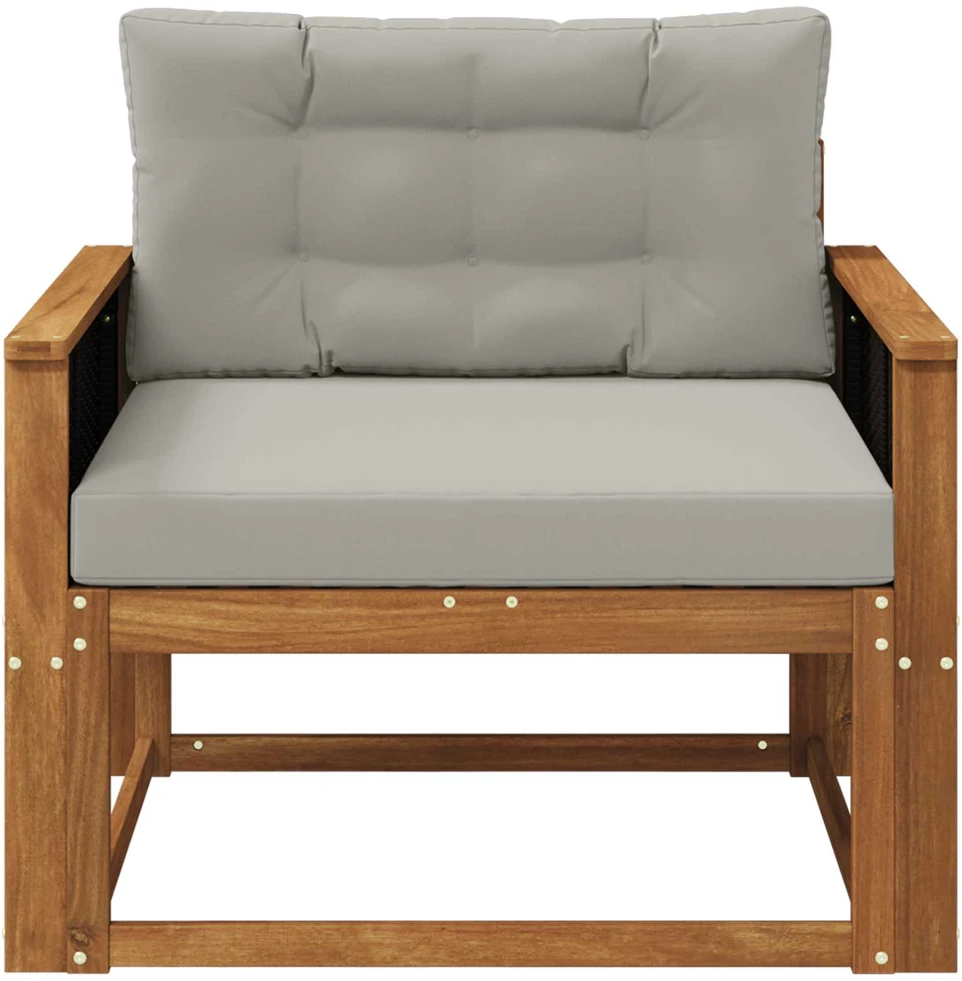 Lauko Vidurinis Sofa Kietos akacijos mediena Natūrali
