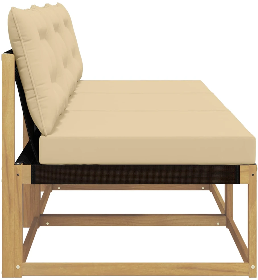 Lauko Vidurinis Sofa Kietos akacijos mediena Balta