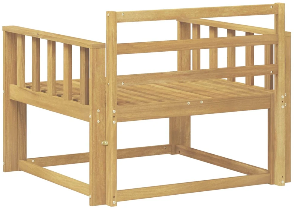 Lauko Vidurinis Sofa Kietos akacijos mediena Balta