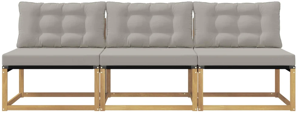 Lauko Vidurinis Sofa Kietos akacijos mediena Balta