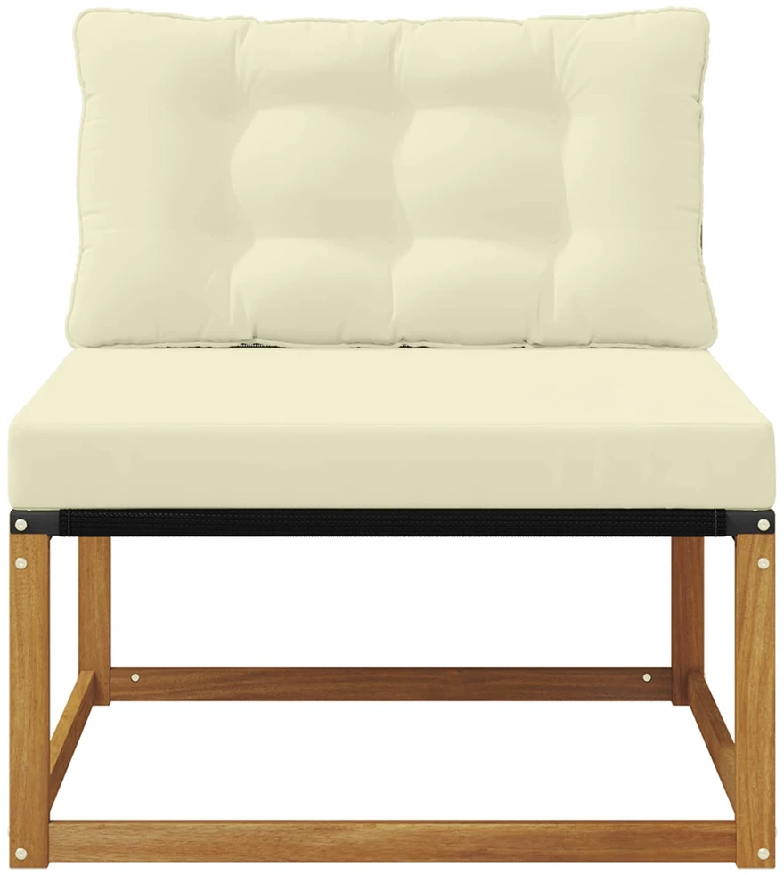Lauko Vidurinis Sofa Kietos akacijos mediena Natūrali