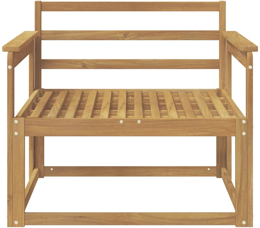 Lauko Vidurinis Sofa Kietos akacijos mediena Balta
