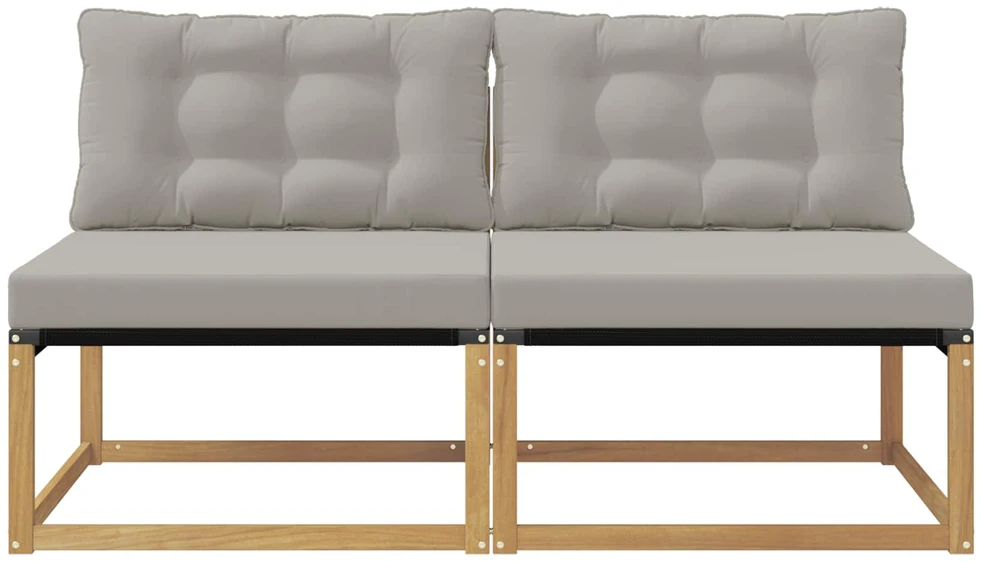 Lauko Vidurinis Sofa Kietos akacijos mediena Balta