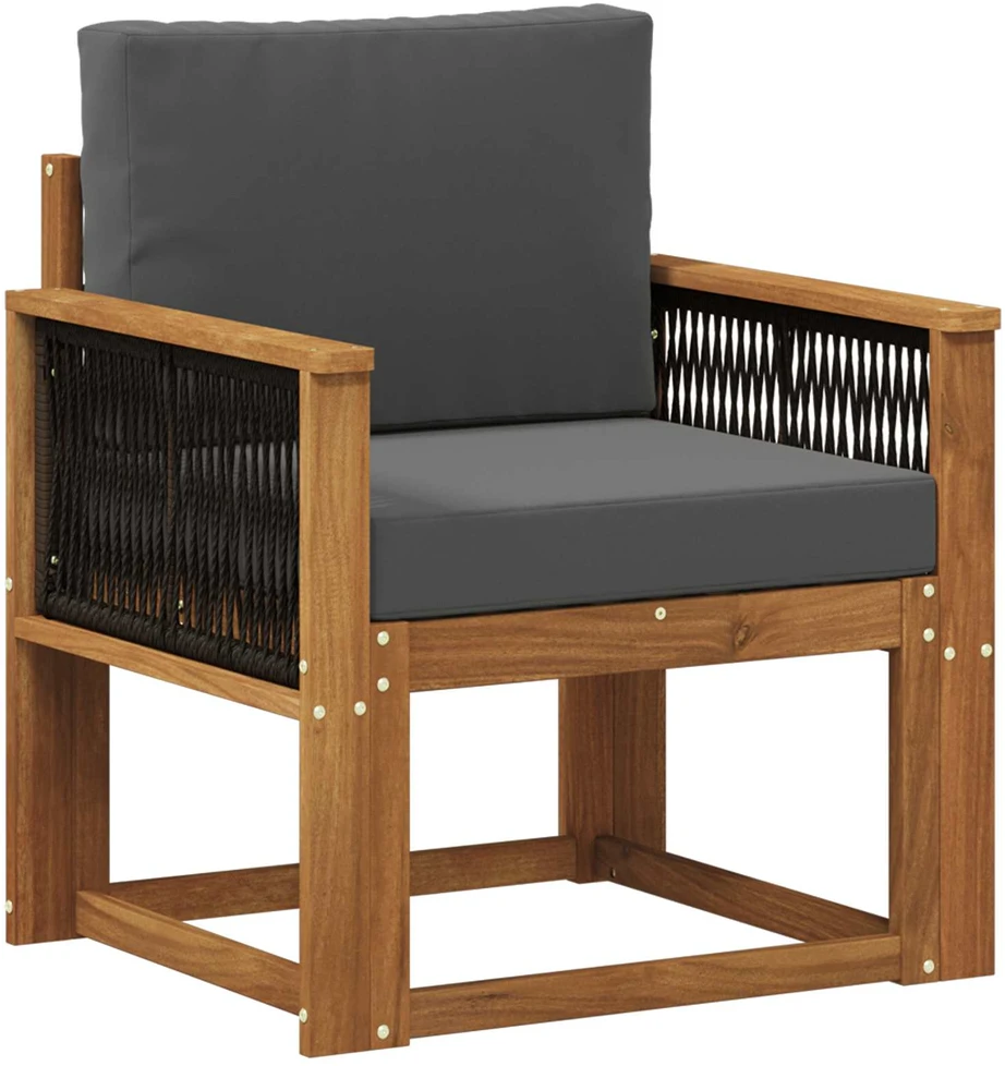Lauko Vidurinis Sofa Kietos akacijos mediena Natūrali