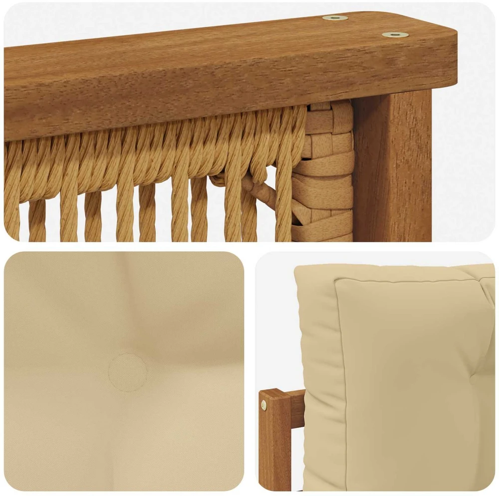 Lauko Vidurinis Sofa Natūrali
