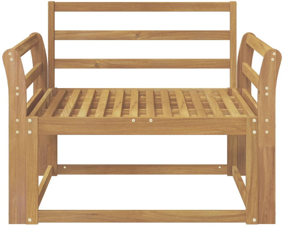Lauko Vidurinis Sofa Kietos akacijos mediena Balta
