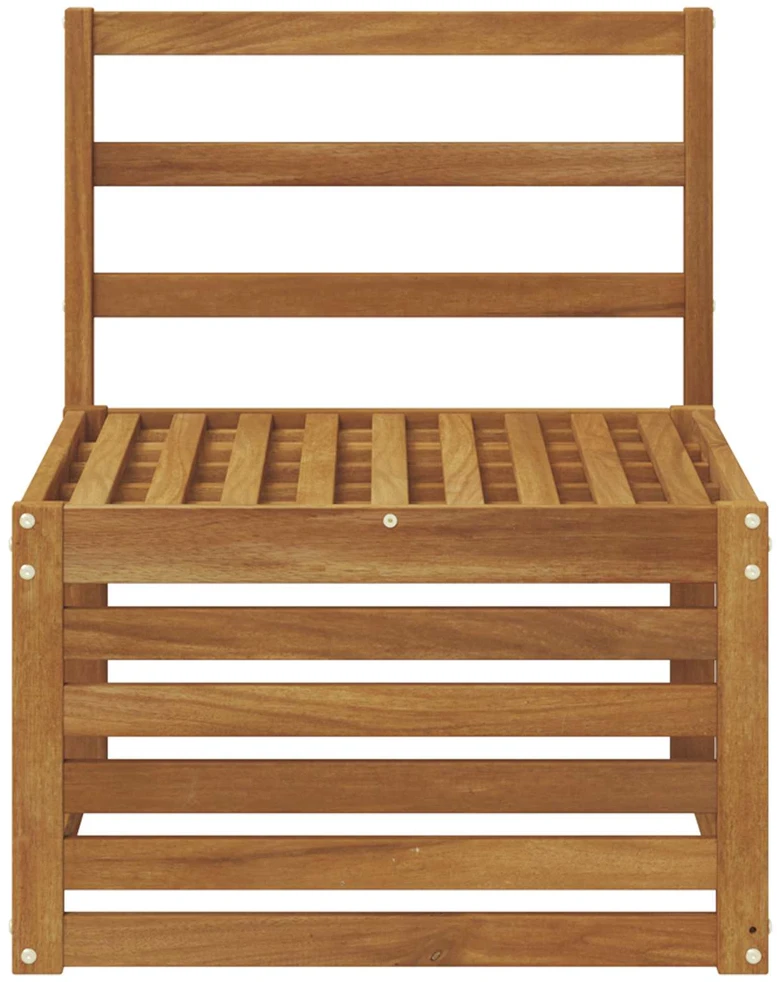 Lauko Vidurinis Sofa Kietos akacijos mediena Natūrali