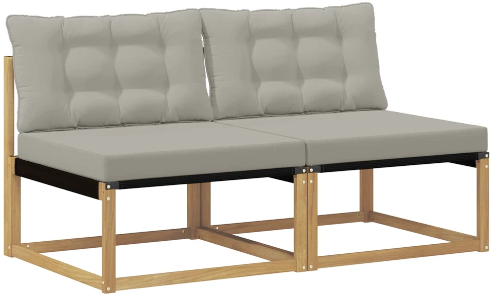 Lauko Vidurinis Sofa Kietos akacijos mediena Balta