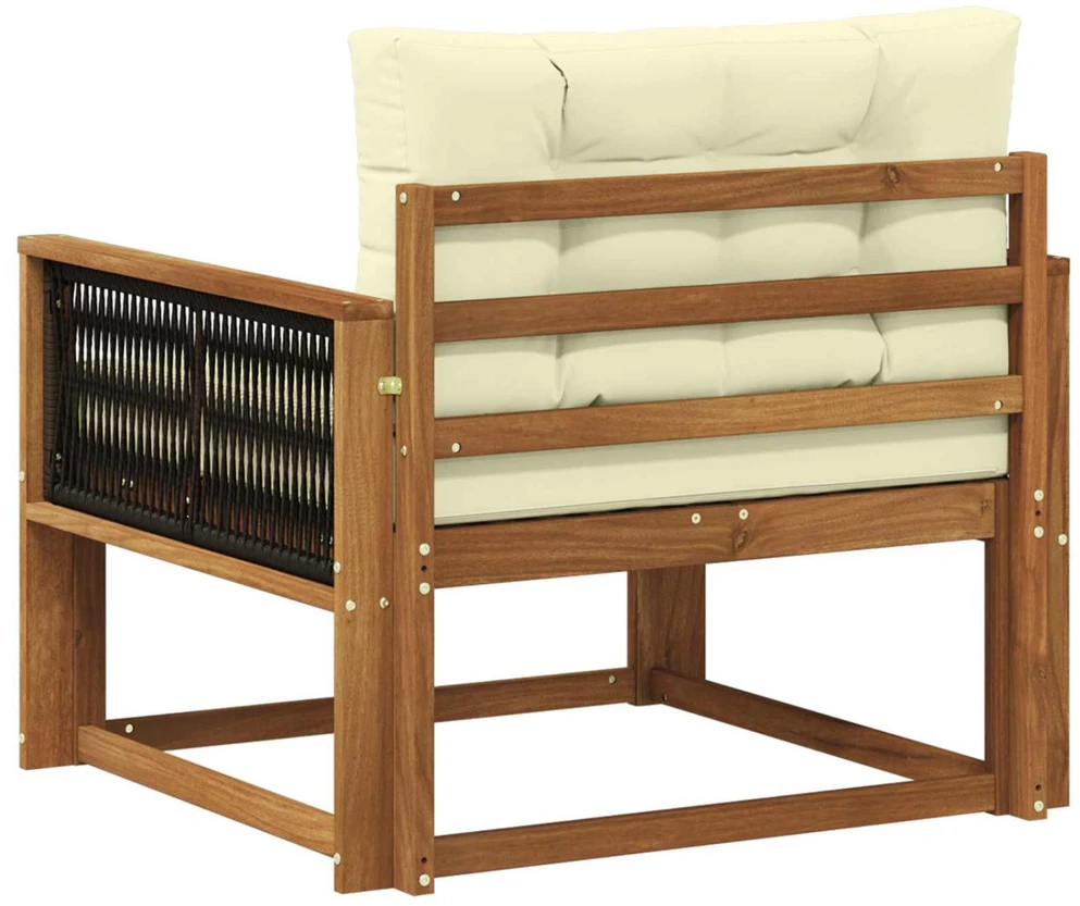Lauko Vidurinis Sofa Kietos akacijos mediena Natūrali