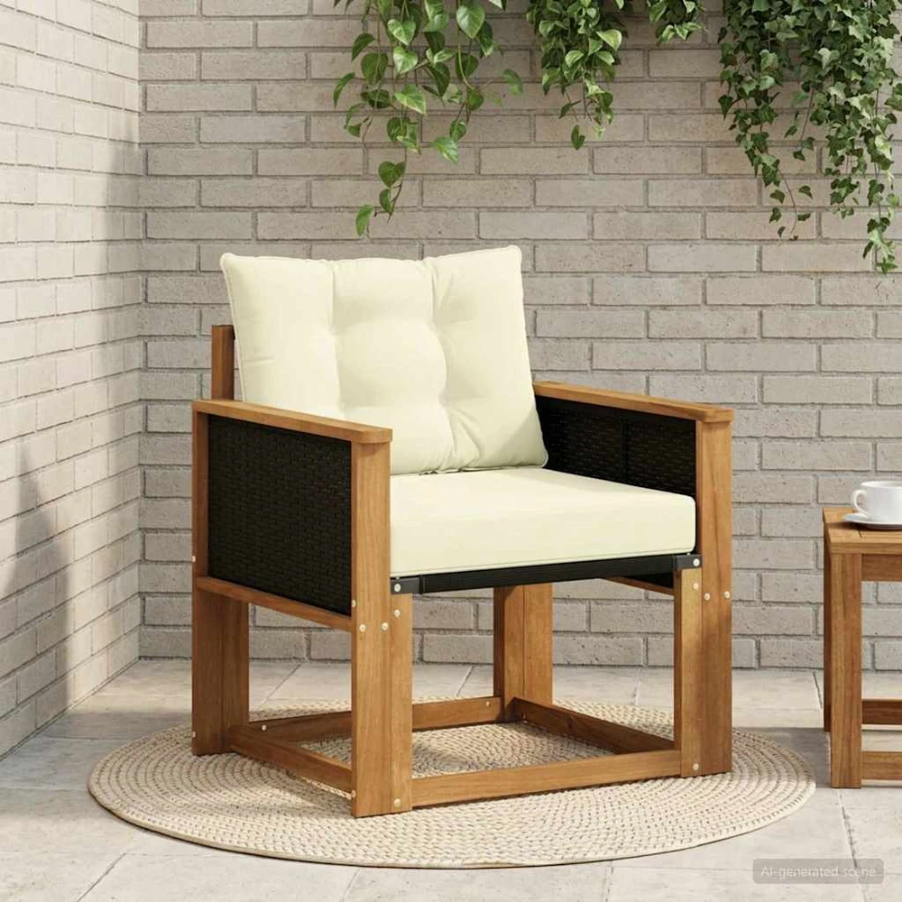 Lauko Vidurinis Sofa Kietasis akacijos medis ir Textilene