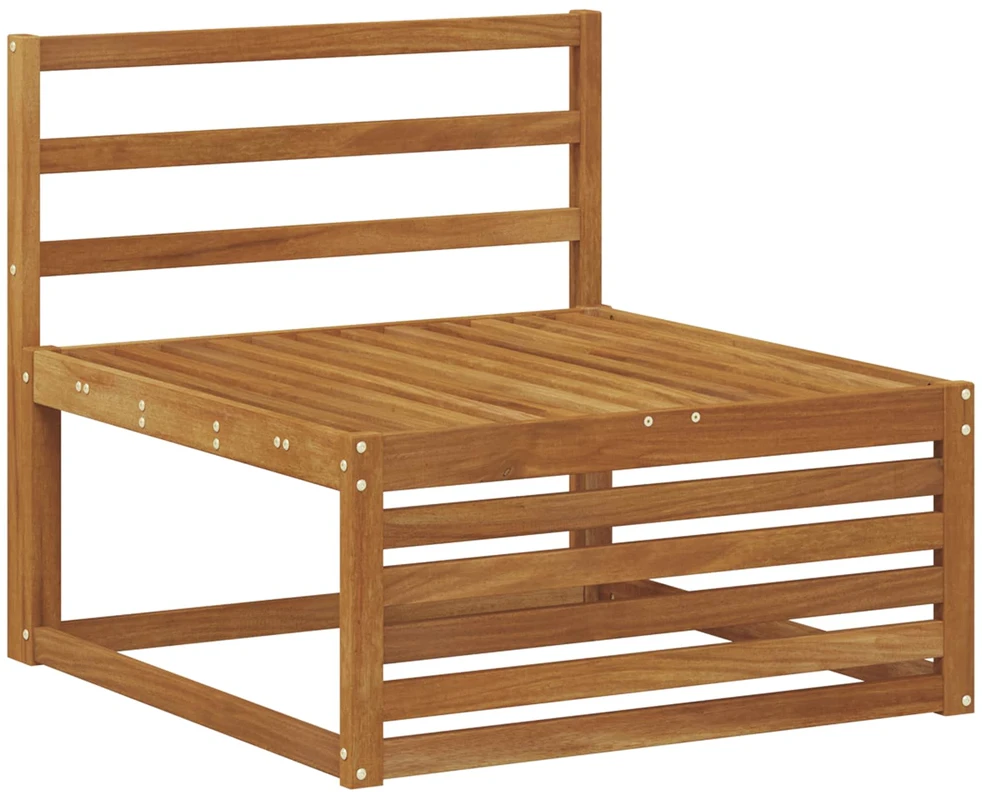 Lauko Vidurinis Sofa Kietos akacijos mediena Natūrali