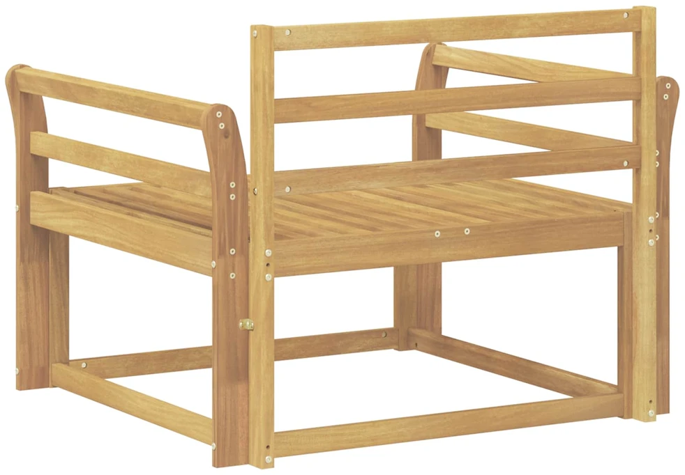 Lauko Vidurinis Sofa Kietos akacijos mediena Balta