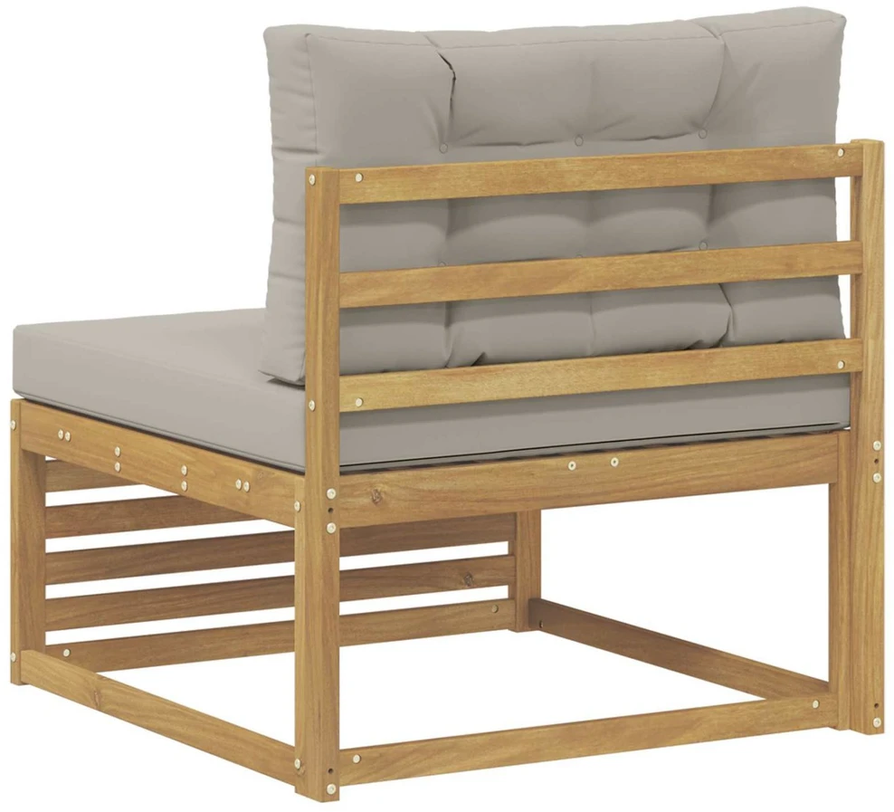 Lauko Vidurinis Sofa Kietos akacijos mediena Balta