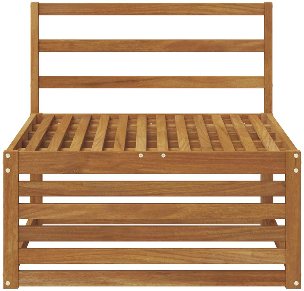 Lauko Vidurinis Sofa Kietos akacijos mediena Natūrali