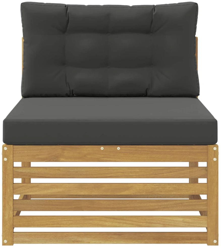Lauko Vidurinis Sofa Kietos akacijos mediena Balta