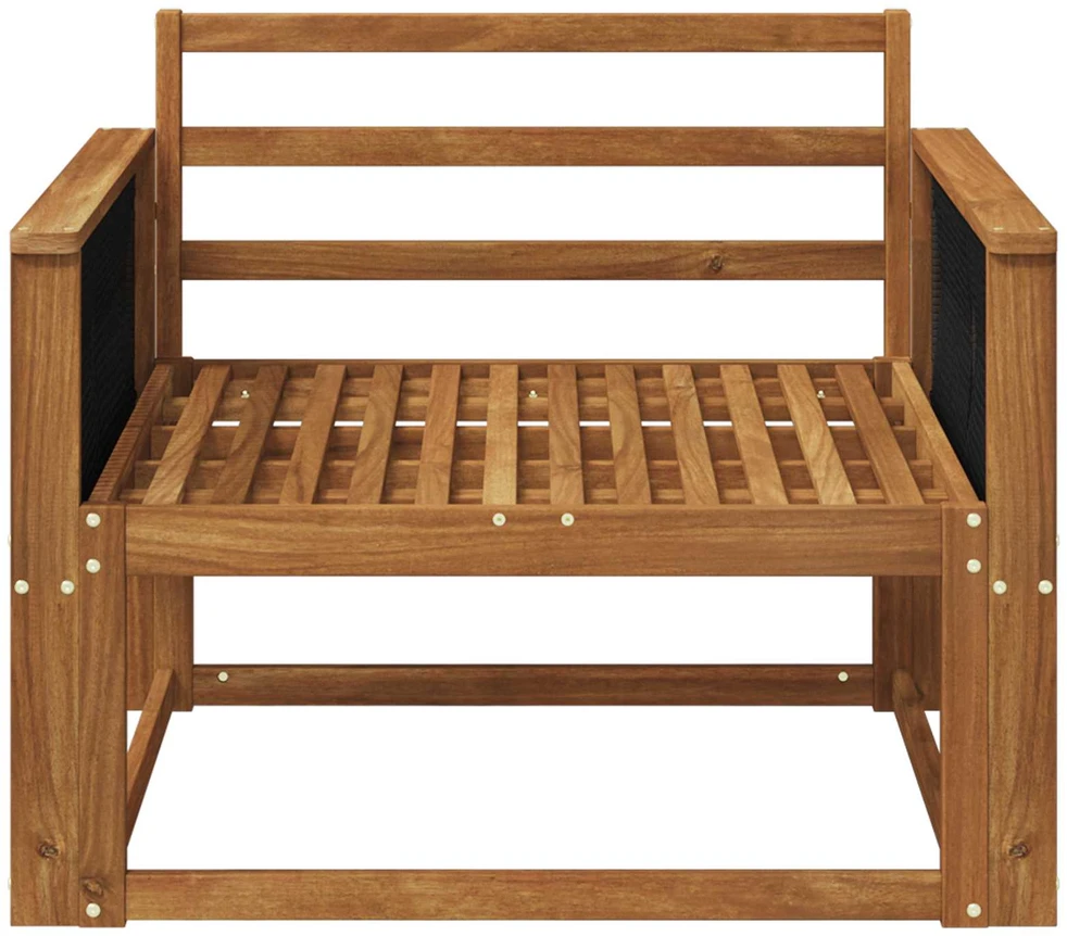 Lauko Vidurinis Sofa Kietos akacijos mediena Natūrali
