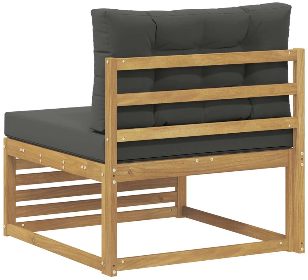 Lauko Vidurinis Sofa Kietos akacijos mediena Balta
