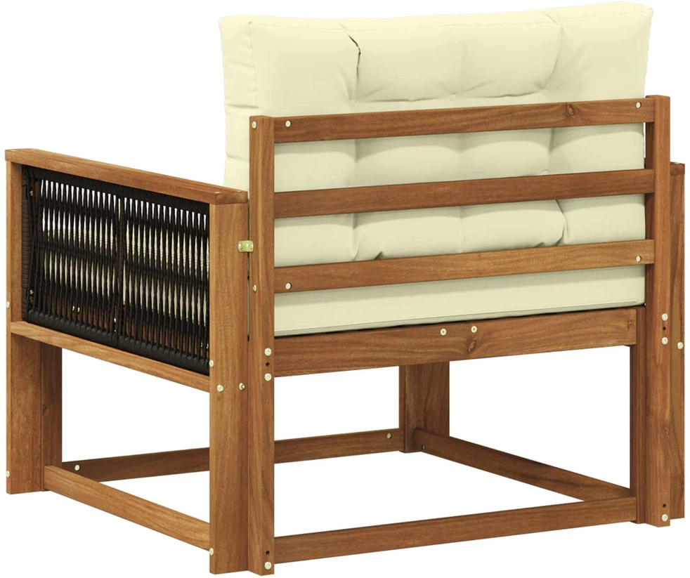 Lauko Vidurinis Sofa Kietos akacijos mediena Natūrali