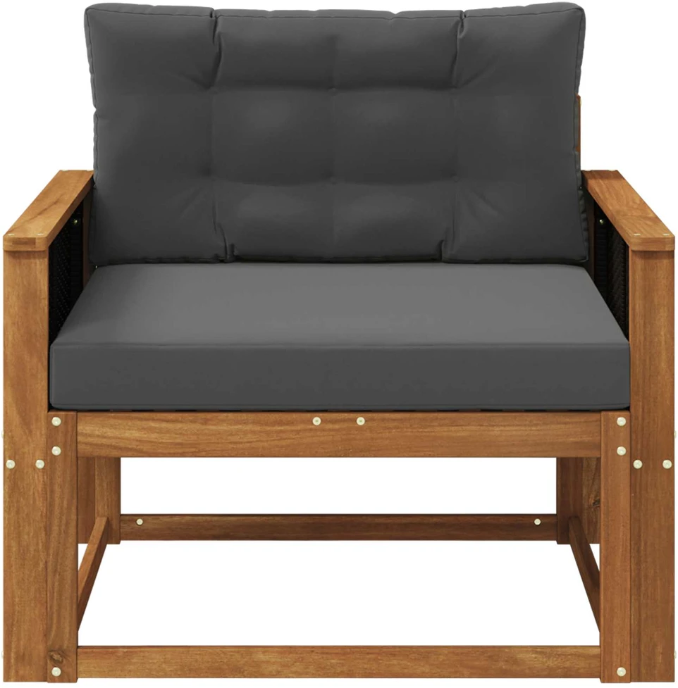 Lauko Vidurinis Sofa Kietos akacijos mediena Natūrali
