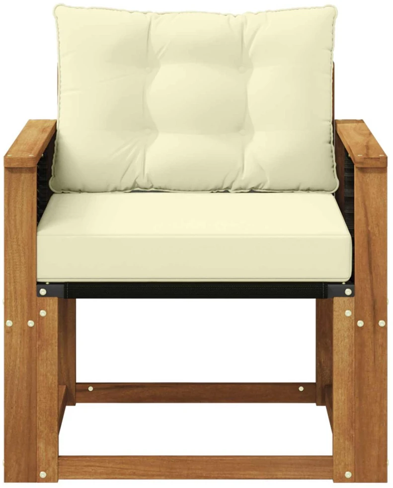 Lauko Vidurinis Sofa Kietos akacijos mediena Natūrali