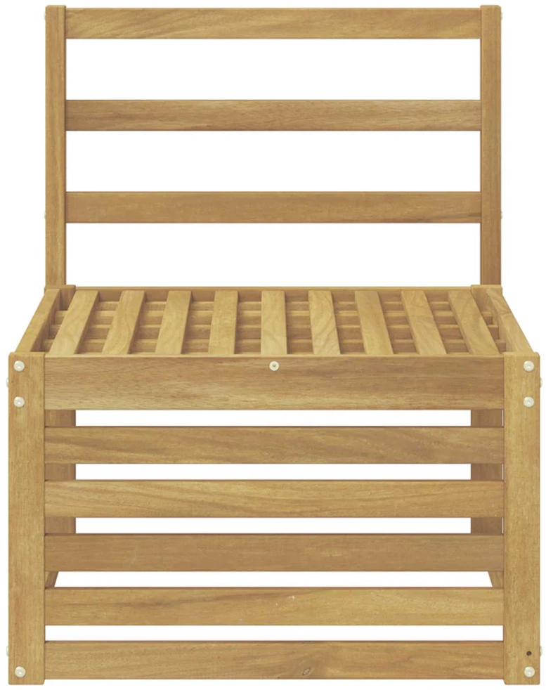 Lauko Vidurinis Sofa Kietos akacijos mediena Balta