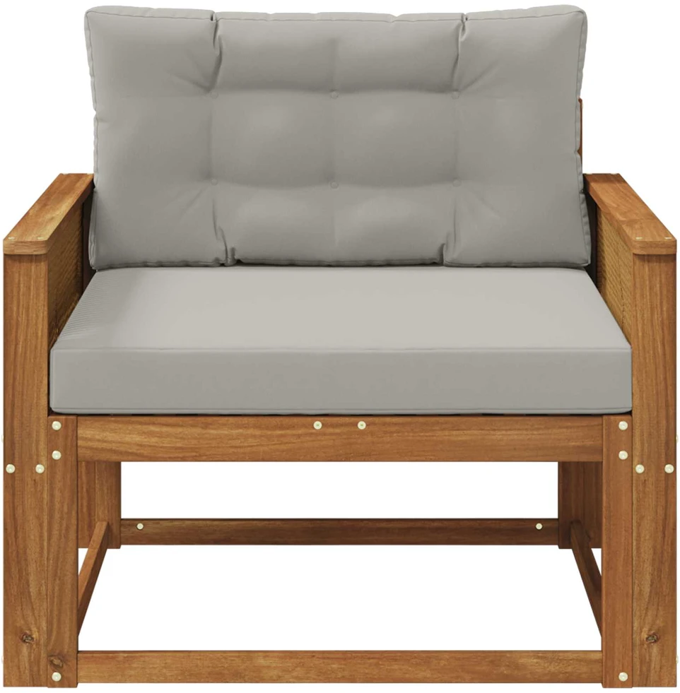 Lauko Vidurinis Sofa Kietos akacijos mediena Natūrali
