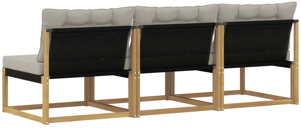 Lauko Vidurinis Sofa Kietos akacijos mediena Balta