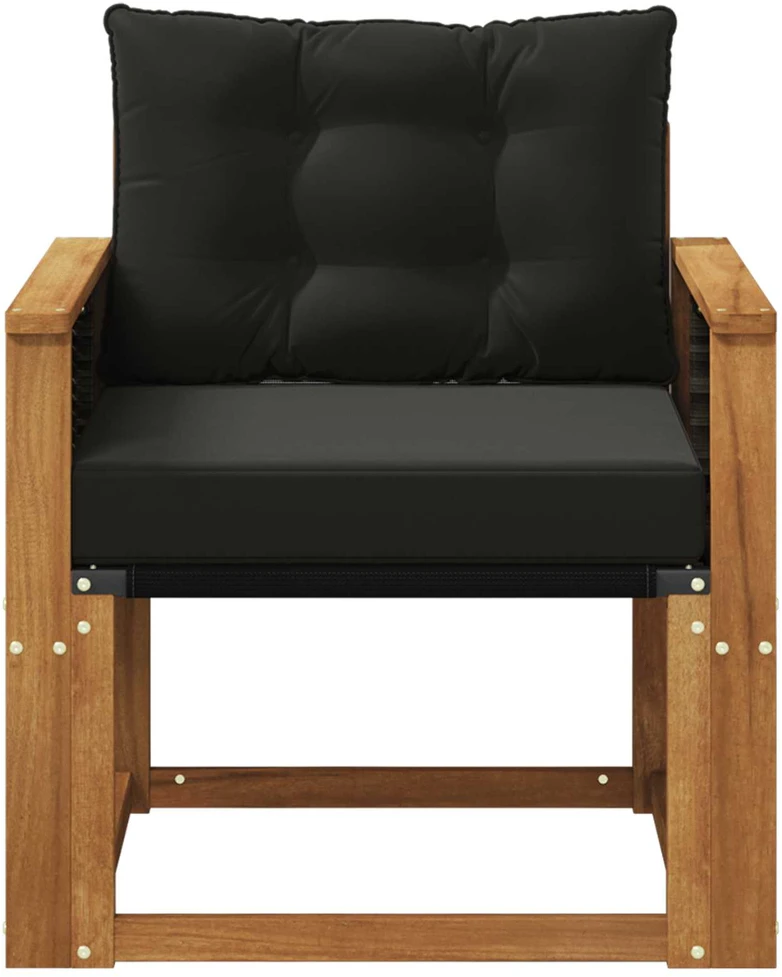 Lauko Vidurinis Sofa Kietos akacijos mediena Natūrali
